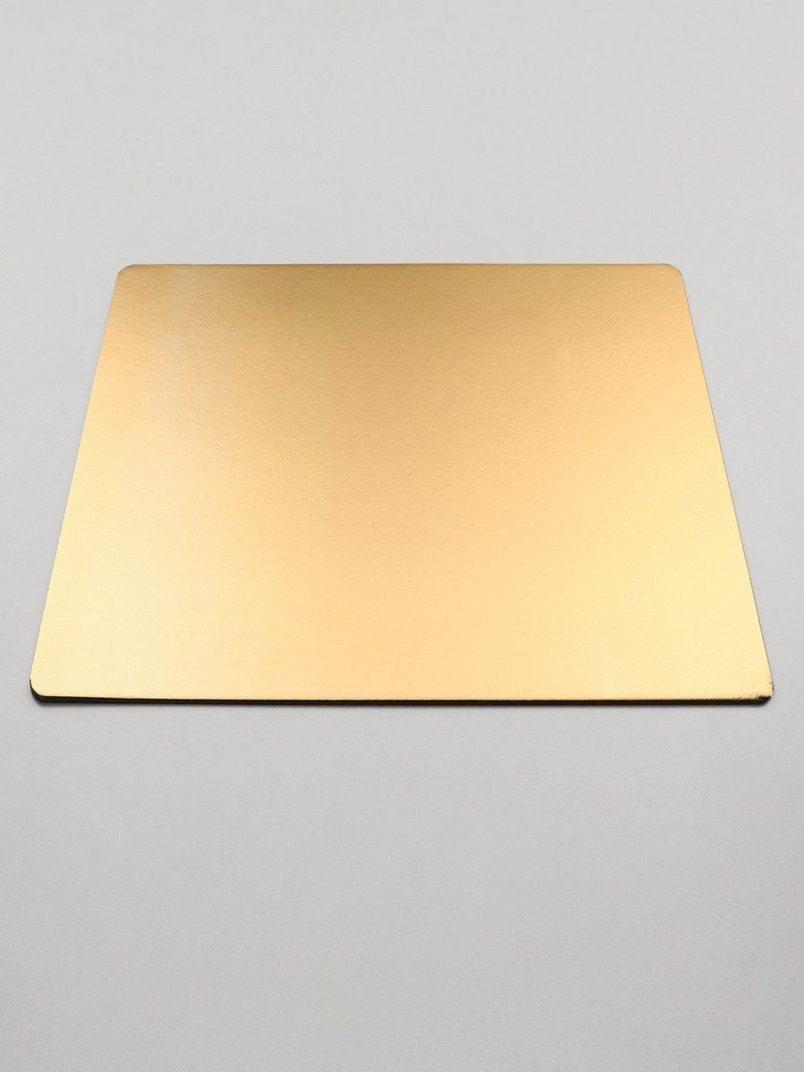 Подложка картон прямоугольная золото