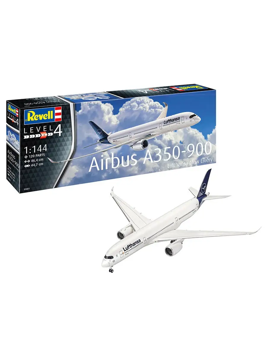 Сборная модель Самолет Airbus A350-900 Lufthansa New Livery Revell