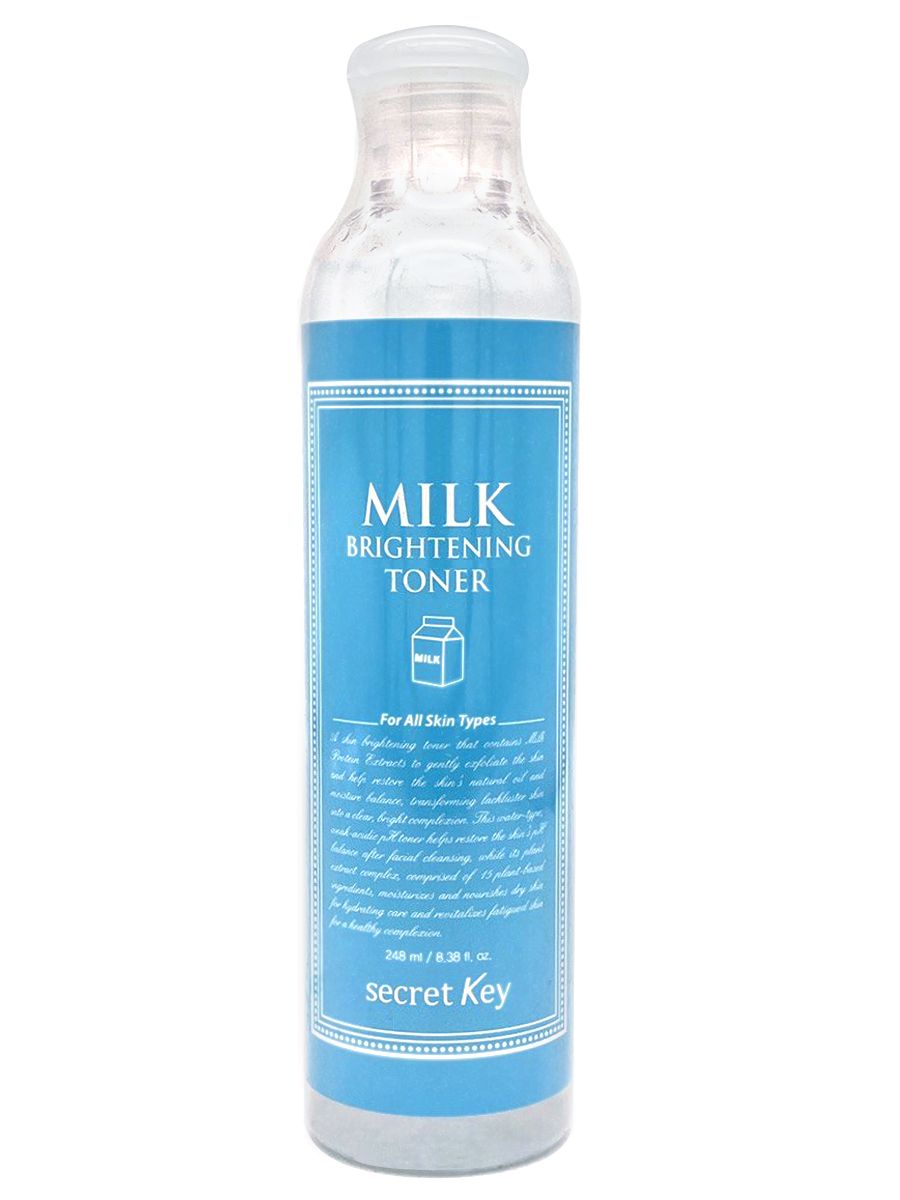 Тоник молочный. Secret Key тонер Milk Brightening. Secret Key Milk Brightening Toner тонер молочный осветляющий 248мл 8809305991547. Осветляющий молочный тонер Milk Brightening Toner 248 мл.. Secret Key Milk Brightening Toner тонер молочный осветляющий.