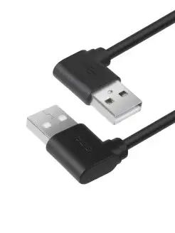 Кабель USB 2.0 AM-AM, угловой короткий 50 см