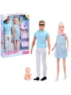 Кукла Кен с малышом и кукла Barbie беременная Дефа