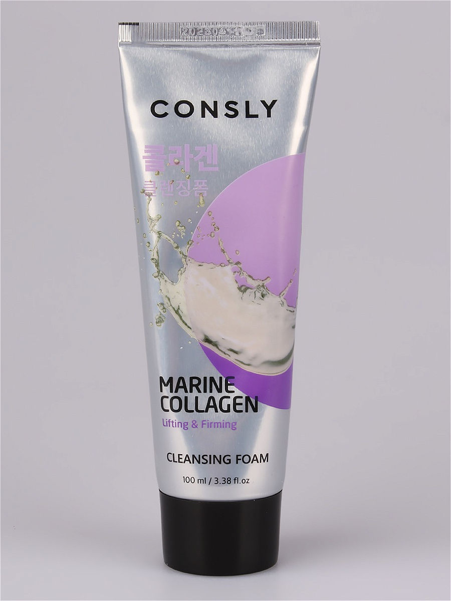 Consly умывание. CONSLY пенка. CONSLY Marine Collagen Lifting creamy Cleansing Foam, 100ml. Пенка для умывания корейская с коллагеном CONSLY Marine Collagen. CONSLY пенка для умывания с морским коллагеном.