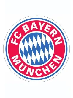 Наклейка футбольный клуб "Bayern" Бавария 15х15 см