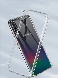 Чехол на Samsung Galaxy A70 A70S прозрачный cиликоновый