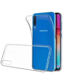 Чехол на Samsung Galaxy A7 2018 A750 прозрачный бампер