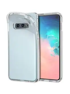 Чехол на Samsung Galaxy S10e прозрачный cиликоновый бампер