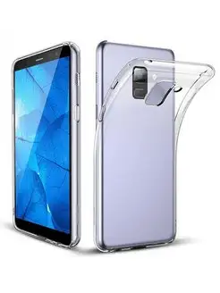 Чехол на Samsung Galaxy A8 A5 2018 прозрачный cиликоновый