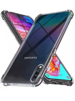 Чехол на Samsung Galaxy A70 A70S прозрачный силиконовый