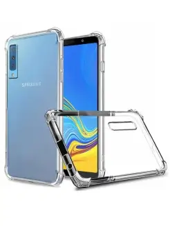 Чехол на Samsung Galaxy A7 2018 A750 прозрачный силиконовый