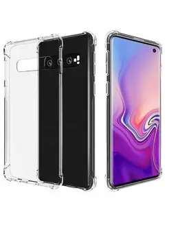 Чехол на Samsung Galaxy S10 Plus прозрачный силиконовый