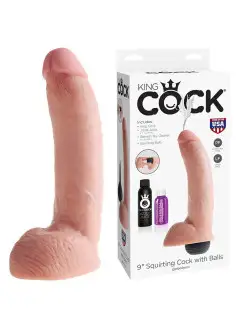 Фаллоимитатор с функцией семяизвержения King Cock 9