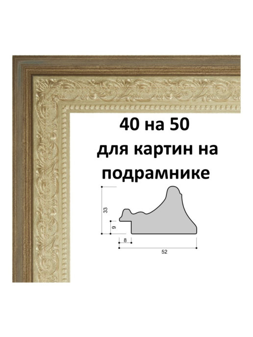 Багетная рамка для картины на подрамнике