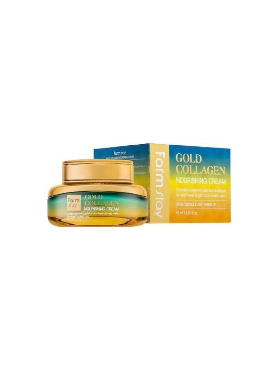 Farmstay крем питательный с золотом и коллагеном - Gold Collagen Nourishing Cream, 50мл. Крем для лица Farmstay Gold Collagen Nourishing Cream, 55 мл. Крем питательный с золотом и коллагеном Farmstay 50 мл. 230491. Тонер сыворотка Farmstay Gold Collagen Nourishing Ampoule 35 ml.