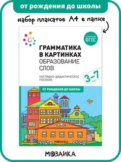 Набор плакатов для детей, обучение развитие речи 3+