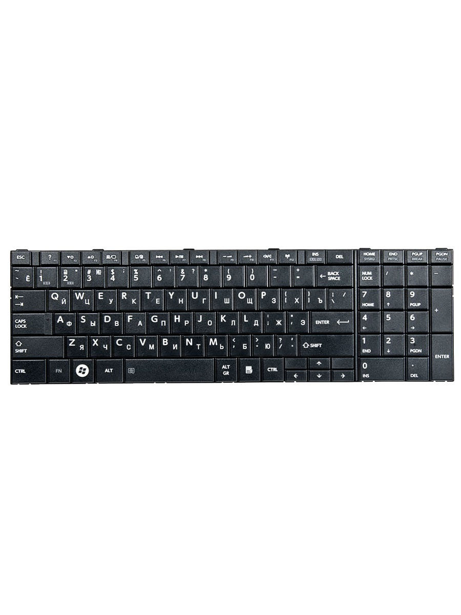 Клавиатура для ноутбука Toshiba Satellite c850, c870, c875 черная