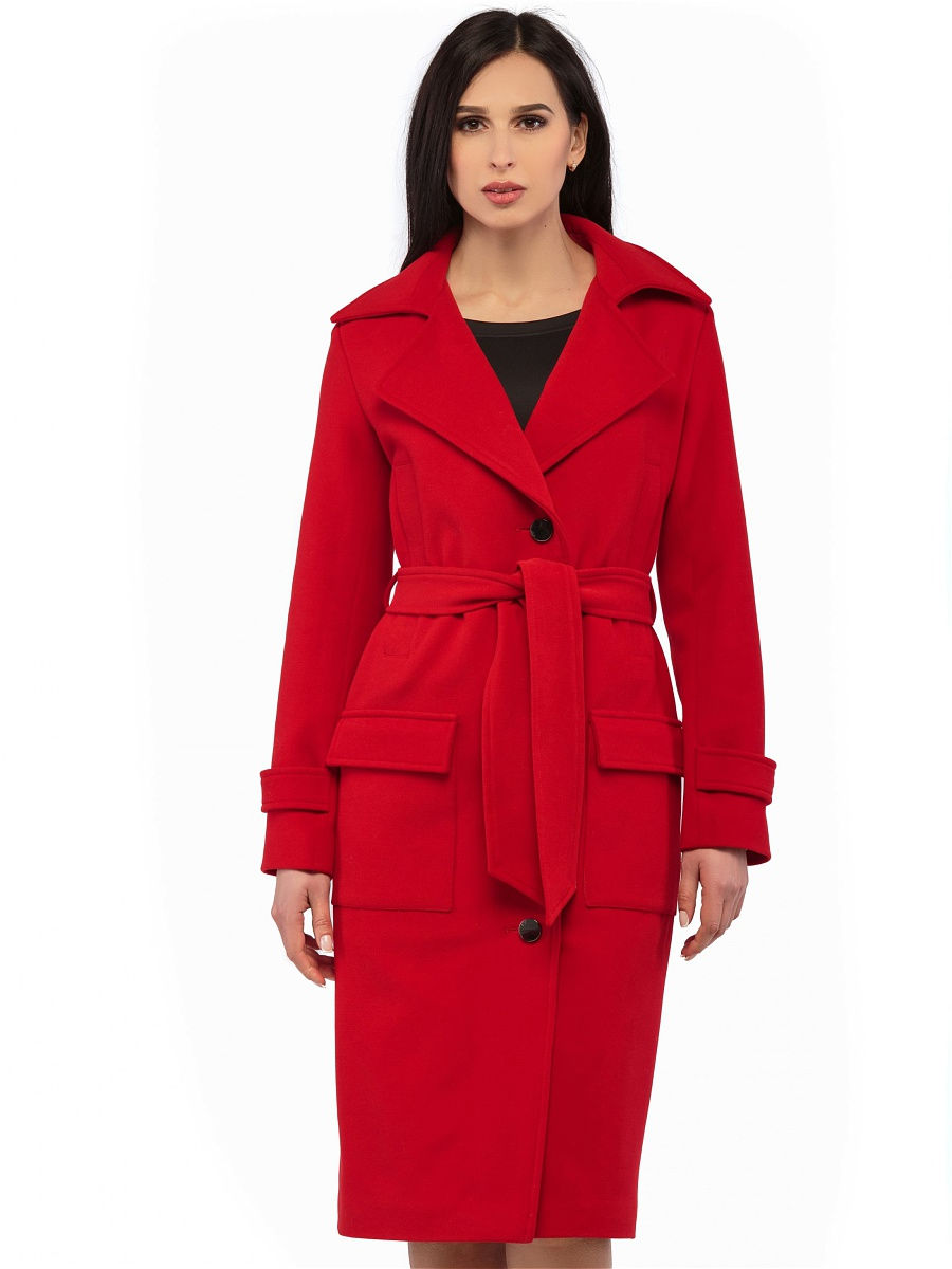 красное пальто женское фото