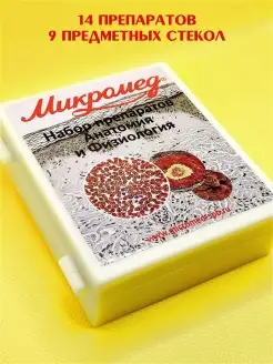 Стекла для микроскопа, микропрепараты Анатомия и Физиология