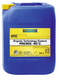 Антифриз OTC Protect C12+ Premix -40C, 20 литров