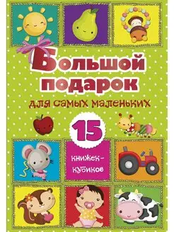 Большой подарок для самых маленьких. 15 книжек-кубиков!