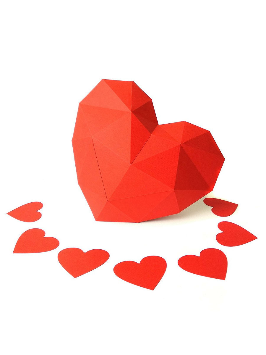 Сердце 3d-конструктор Paperraz
