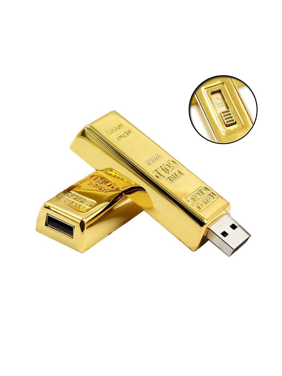 Флешка Золотая 32 ГБ USB Cable