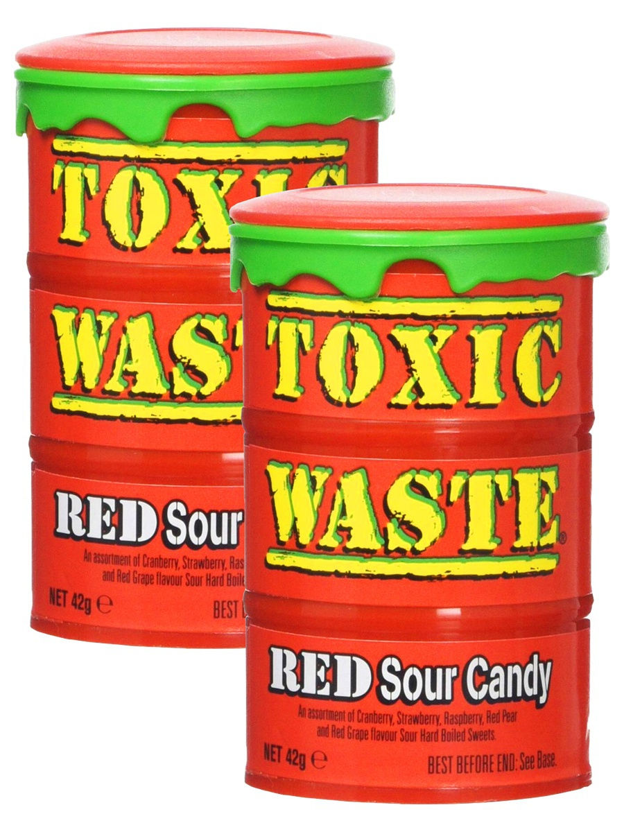 Токсик ттд. Леденцы Токсик ред. Кислые леденцы Toxic waste. Токсик леденцы ред 42гр (красная бочка). Токсичные конфеты Toxic waste.