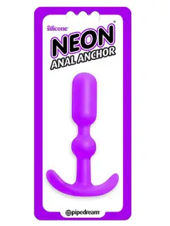 Фиолетовая силиконовая анальная пробка Anal Anchor - 10,2 см