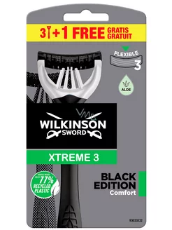 Бритвы одноразовые XTREME3 Black Edition (4 станка)