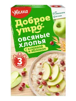 Овсяные хлопья с натуральной клюквой и яблоком 240г