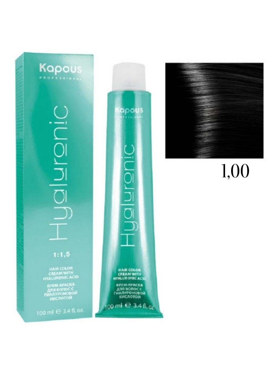 Kapous краска для волос с гиалуроновой кислотой палитра 9.01