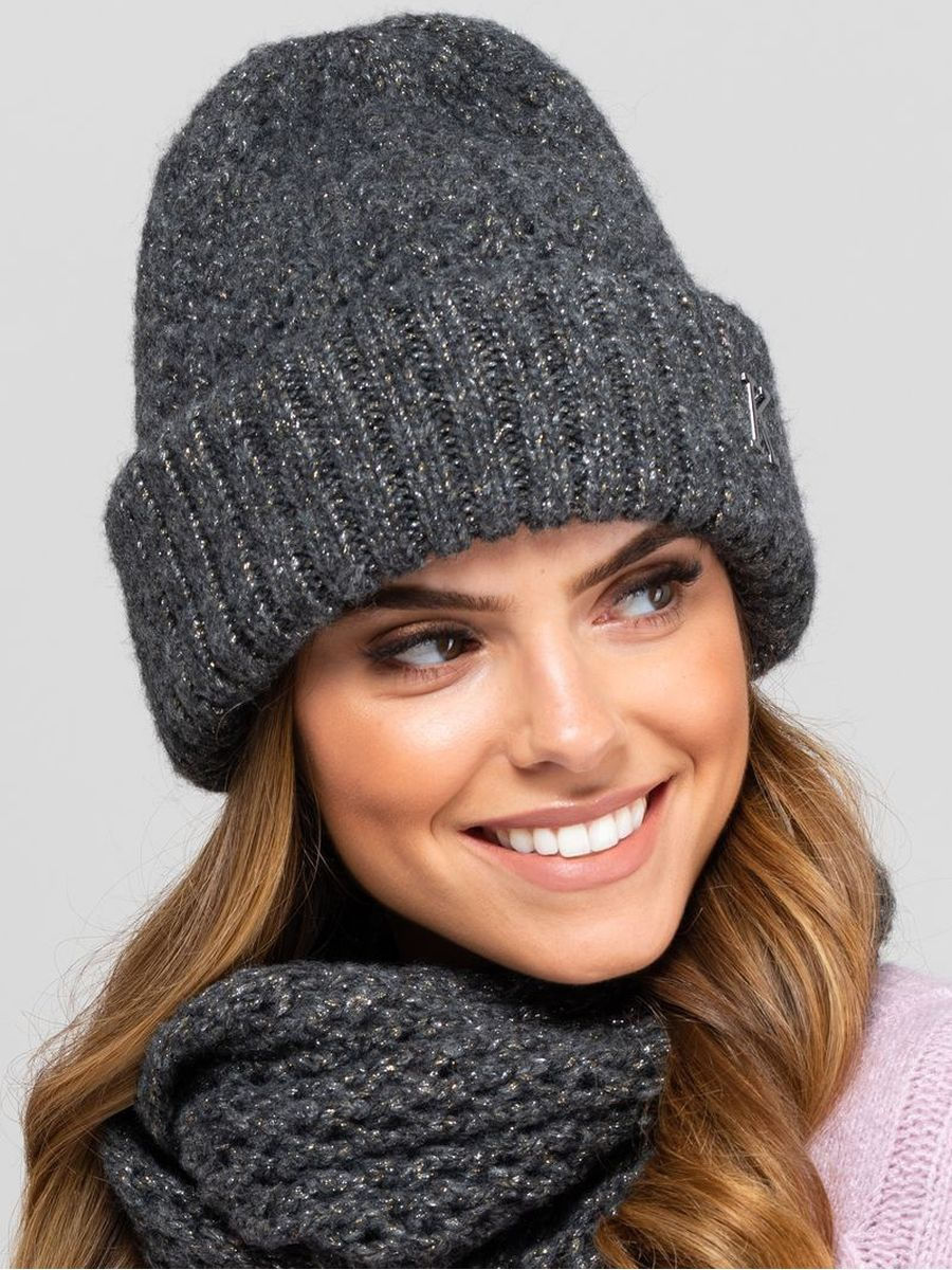 шапки вязаные женские зима фото