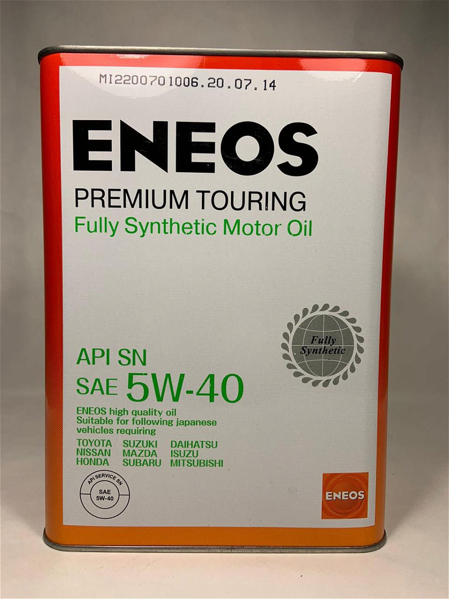 Масло eneos premium touring. ENEOS 5w40 Premium. Моторное масло ENEOS Premium Touring, 5w-40. Энеос премиум Тоуринг 4 л. ENEOS 5-40 Premium Touring.