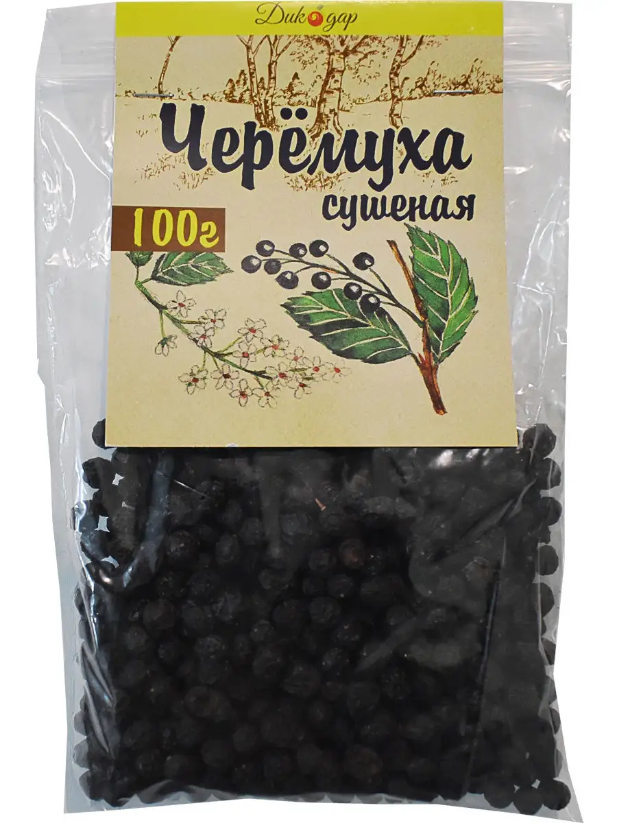 Сушеная черемуха 100 гр, без сахара и добавок Дикорус 18347232 купить за 260 ₽ в интернет-магазине Wildberries