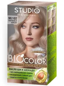 Питательная краска для волос BIOCOLOR 90.102, 2х50+15 мл