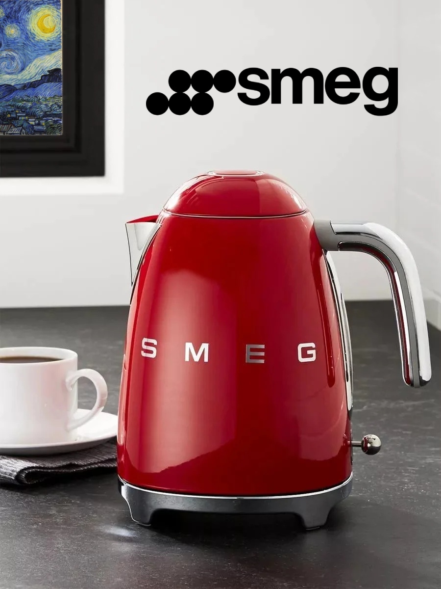 smeg чайник в интерьере кухни