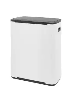 Бак мусорный Bo Touch Bin белый 2х30л 221408