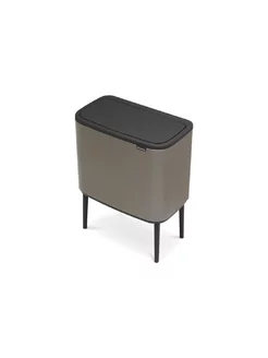 Бак мусорный Bo Touch Bin платиновый 36л 315787