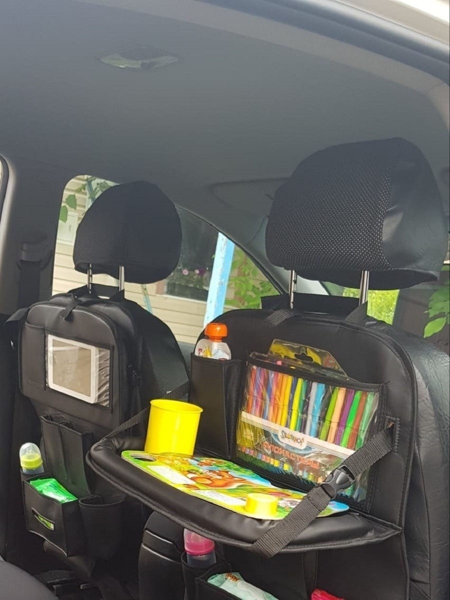 Органайзер со столиком в машину для ребенка