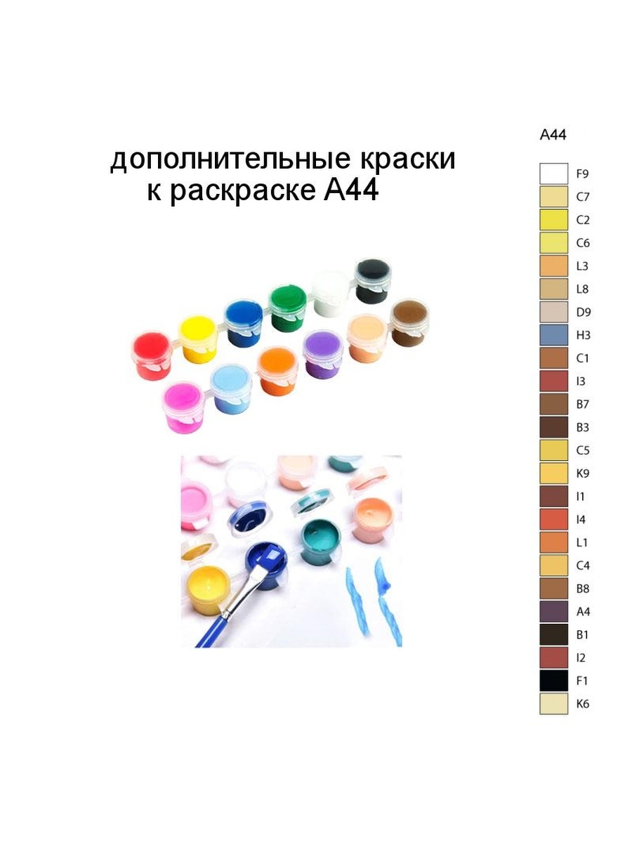 Цифры в краске. 1 Дополнительные краски и примеры.