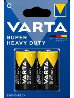 Батарейка R14 C SUPERLIFE Heavy Duty 1.5V - 2 шт