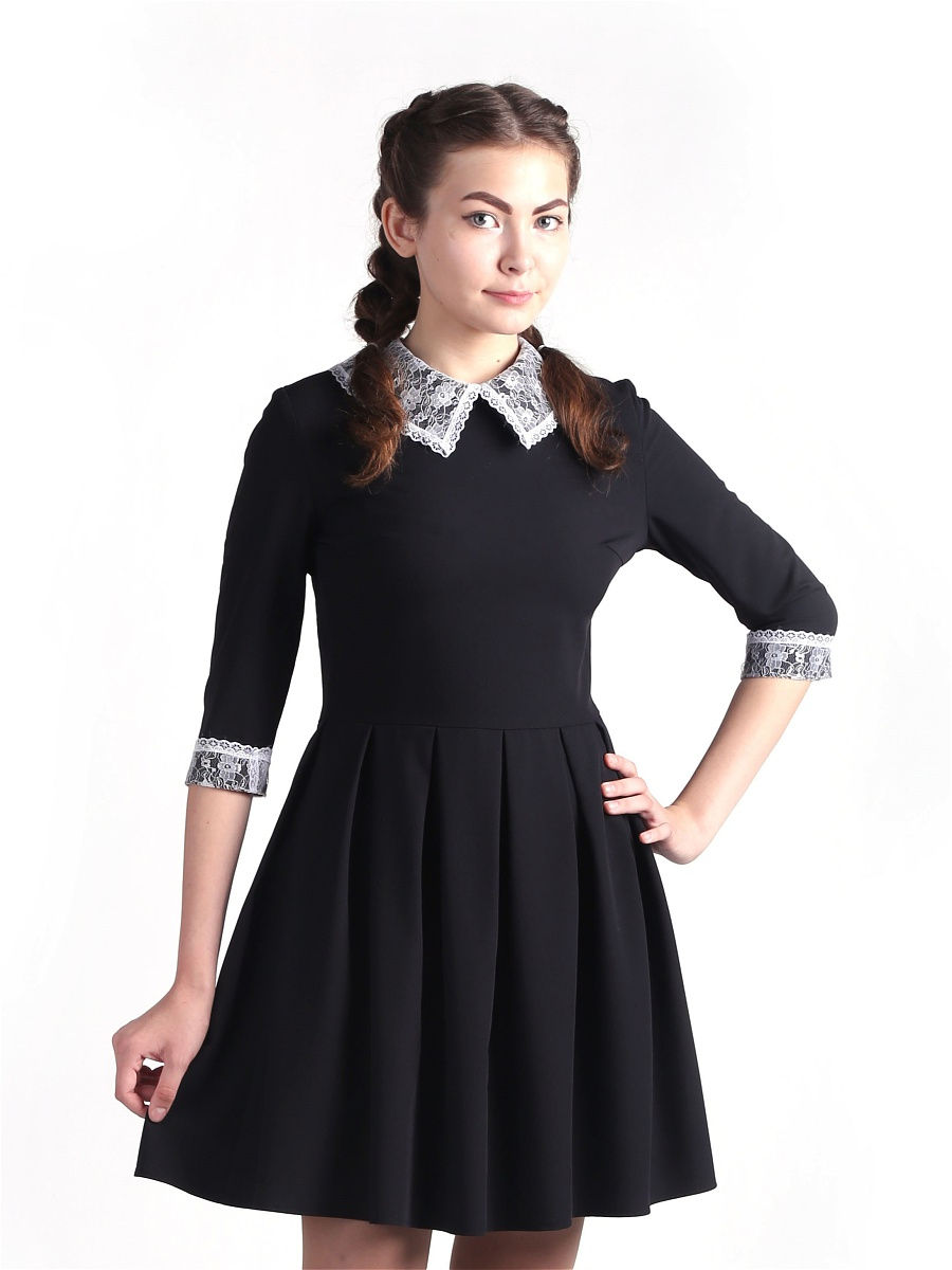 Черное школьное платье Орби
