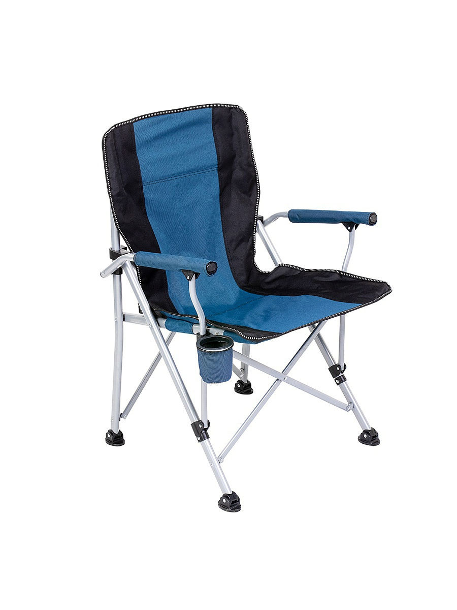 Спорт кресло складное 78 58 45см до 150кг металл полиэстер голубой потертости царап jc 12103