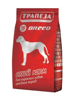 Сухой корм для собак средних пород Breed, 18кг