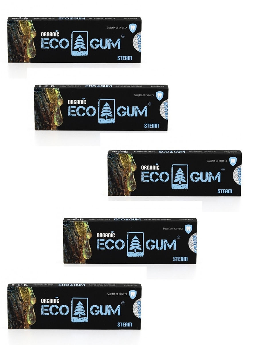 жевательная смола eco gum steam паровая фото 3