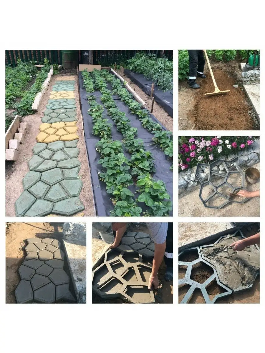 Выполняем формы садовых дорожек своими руками: варианты, материалы, этапы работ