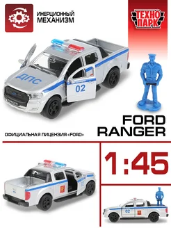 Полицейская машина металлическая моделька Ford Ranger