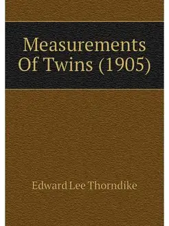 Measurements Of Twins (1905)