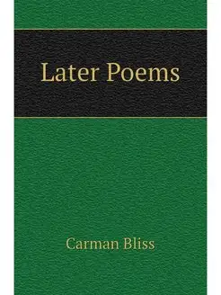 Later Poems