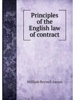 Principles of the English law of cont