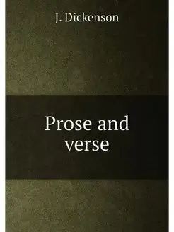 Prose and verse